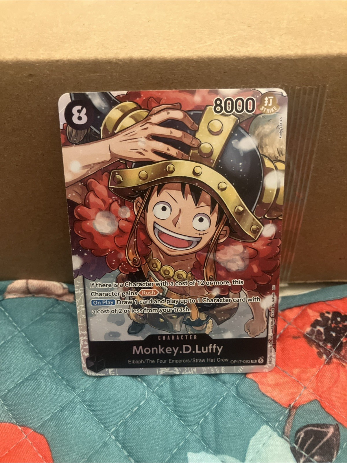 One Piece #OP17-093 Monkey. D. Luffy Super Rare The Worlds Strongest Warriors