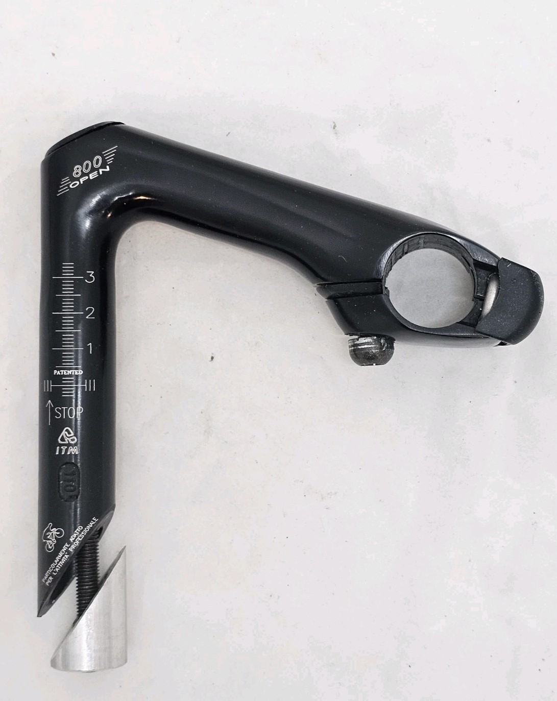 ITM 800 Open Quill Stem 110mm 76° Black NOS Vintage Road Bike 1\