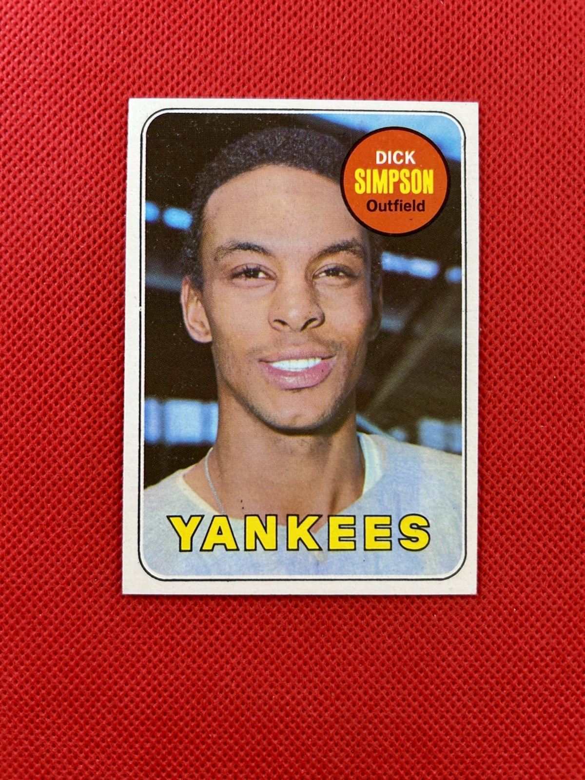 1969 Topps #608 Dick Simpson New York Yankees High-end NM-MT          B69#608A1