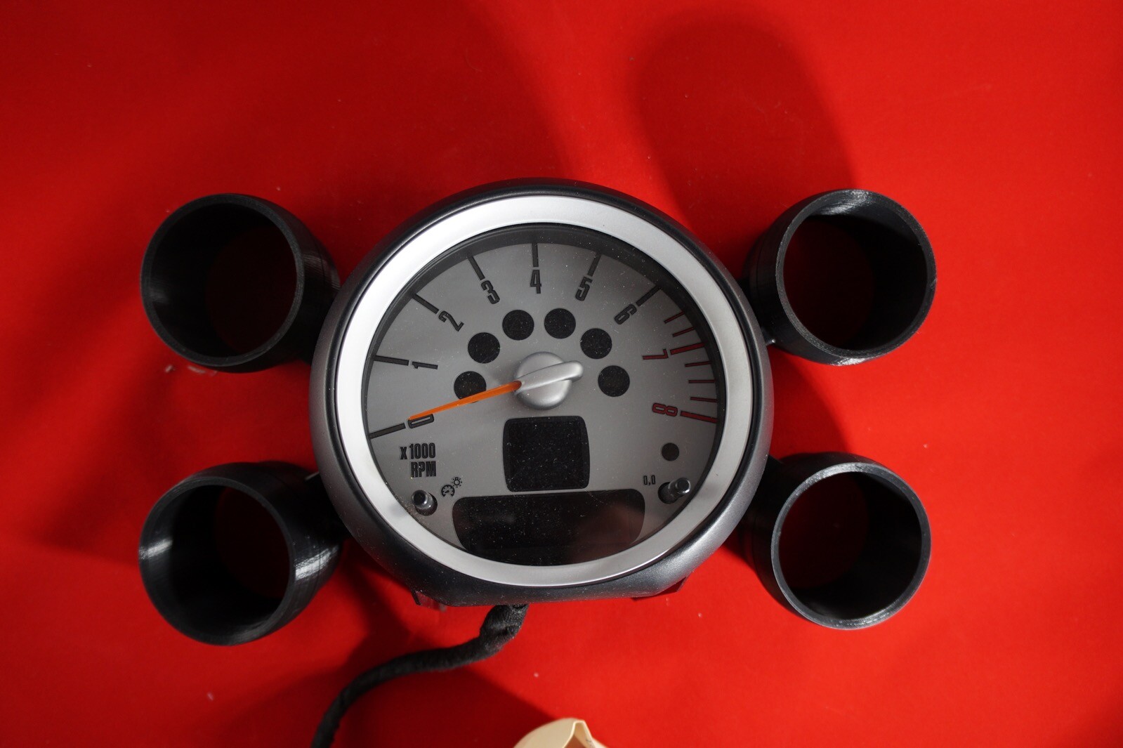 Dual 52mm Gauge Pod Cups Mount MINI R56 2007-2013 R55 R57 Single Tach