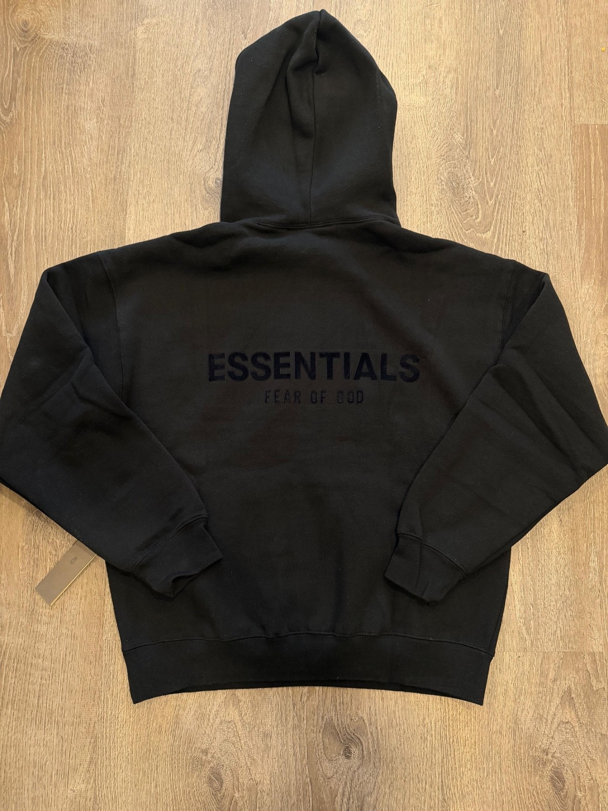 NWT Fear of God FOG Essentials Chest Logo Hoodie Stretch Limo Black S, M, L & XL