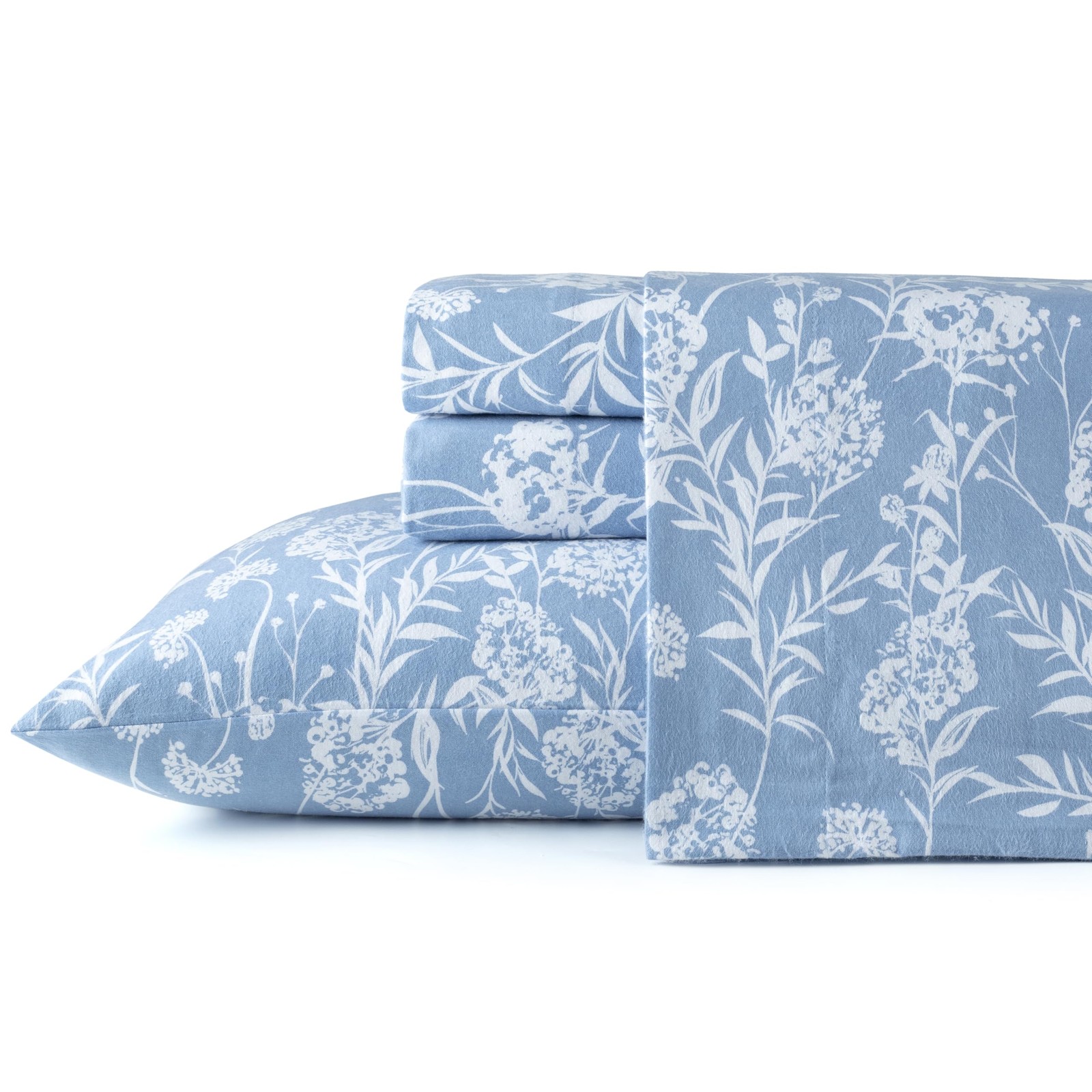 Pointehaven 180 GSM Brushed Cotton Flannel Sheet Sets - Misty Breeze Twin XL Pointehaven 180 GSM Brushed Cotton Flannel Sheet Sets - Misty Breeze Twin XL