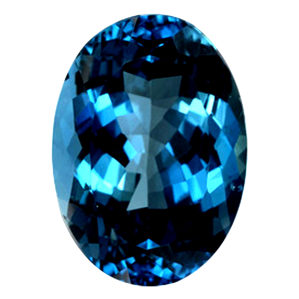 Natural Extra Fine Kashmir London Blue Topaz - Oval - AAA+ Grade
