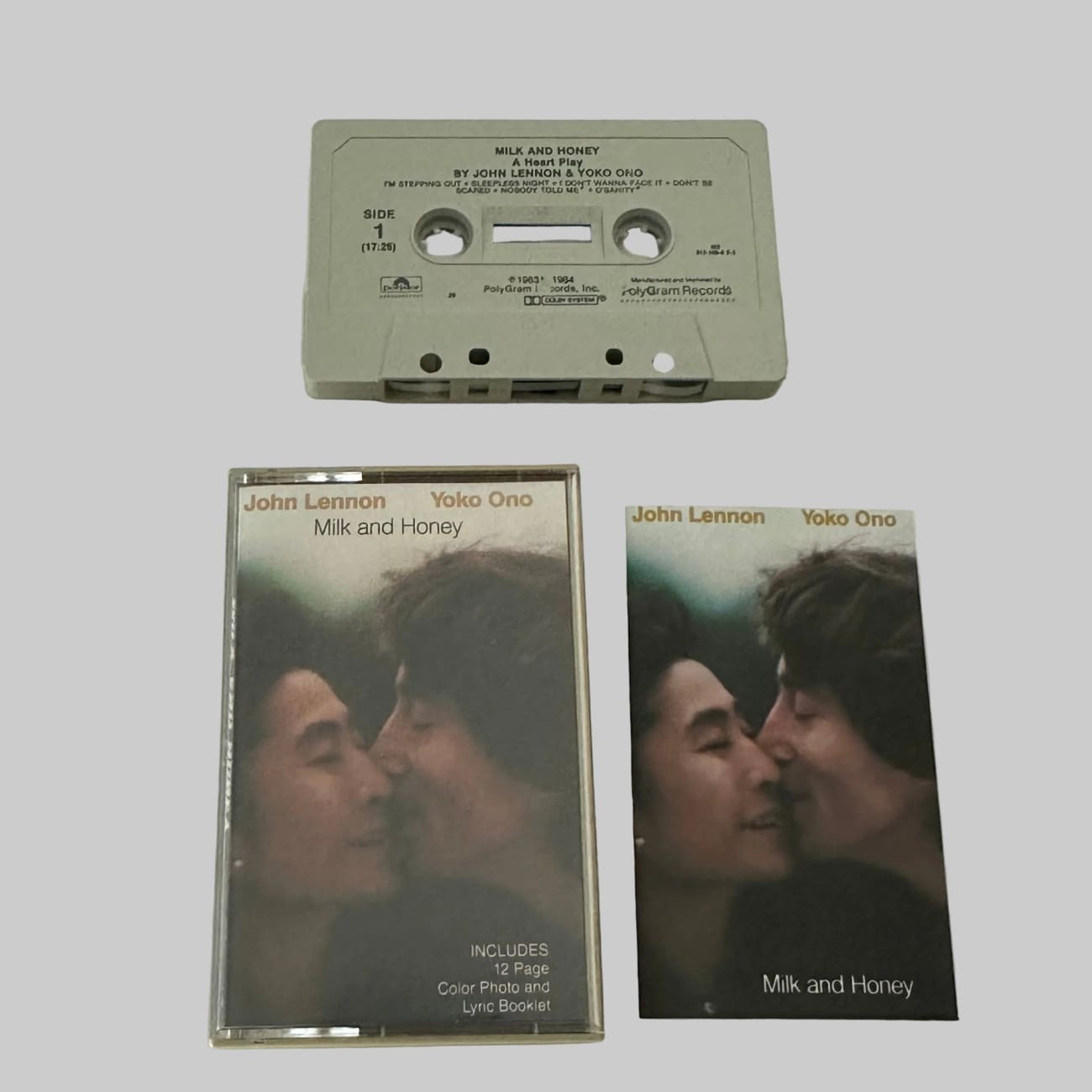 John Lennon & Yoko Ono Milk and Honey 1984 Cassette 817 160-4 Y-1