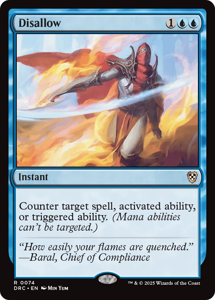 Disallow [Aetherdrift Commander] Near Mint