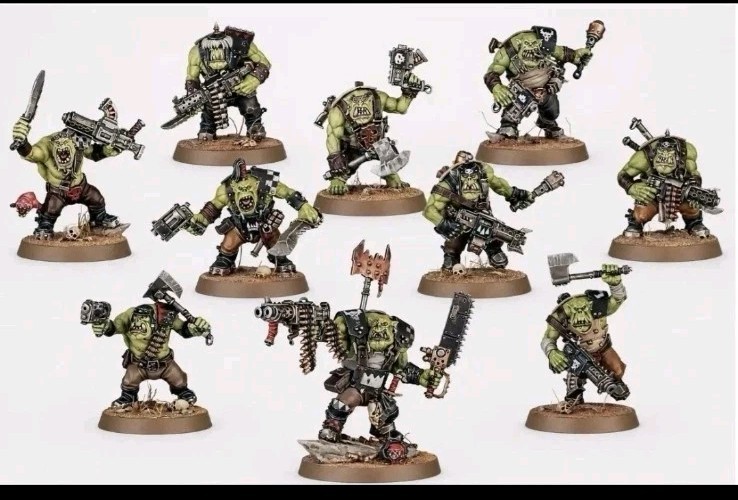 Ork Boyz X10 New On Sprues With Bases Armageddon Warhammer 40k Orks