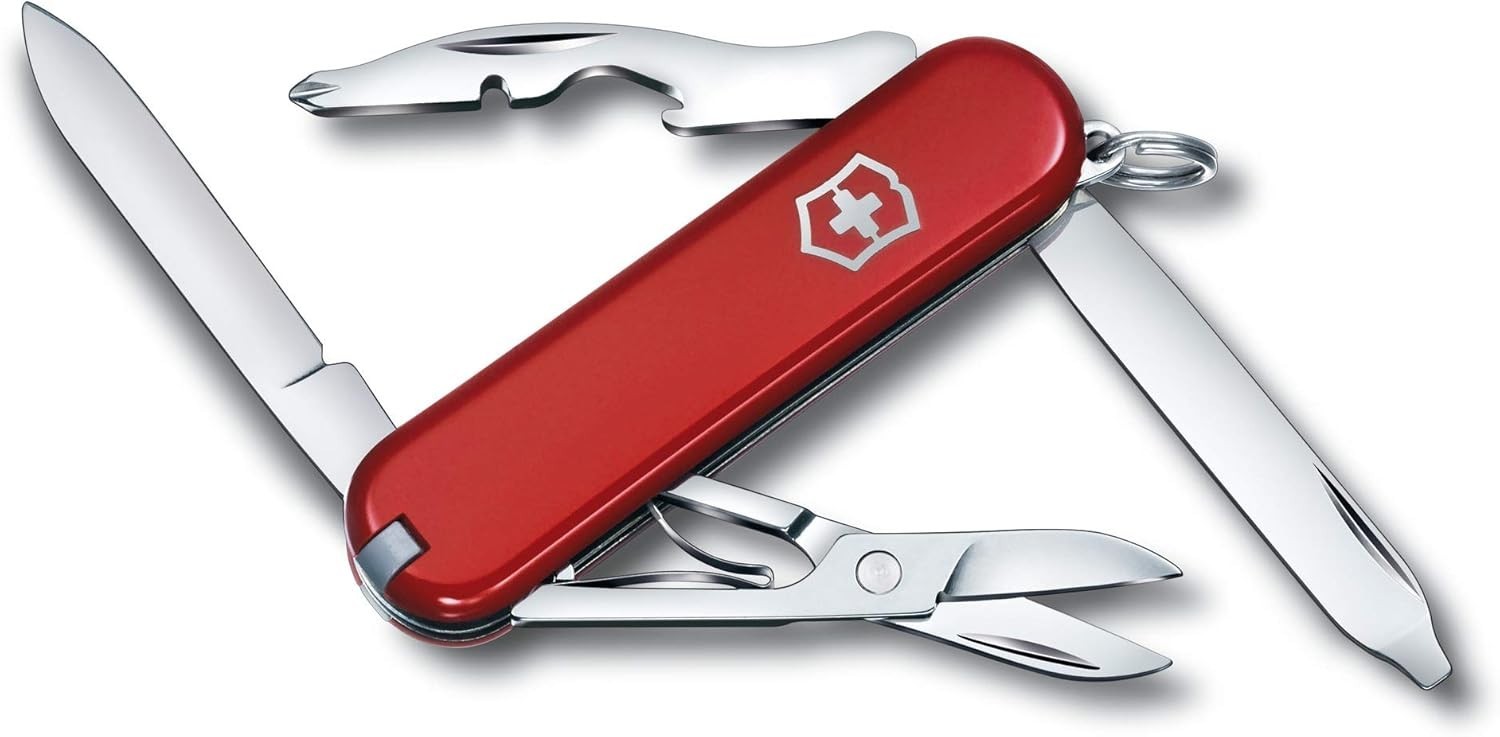 VICTORINOX Rambler Swiss Army Knife Red 2.28 inches ten funcctions NIB VICTORINOX Rambler Swiss Army Knife Red 2.28 inches ten funcctions NIB