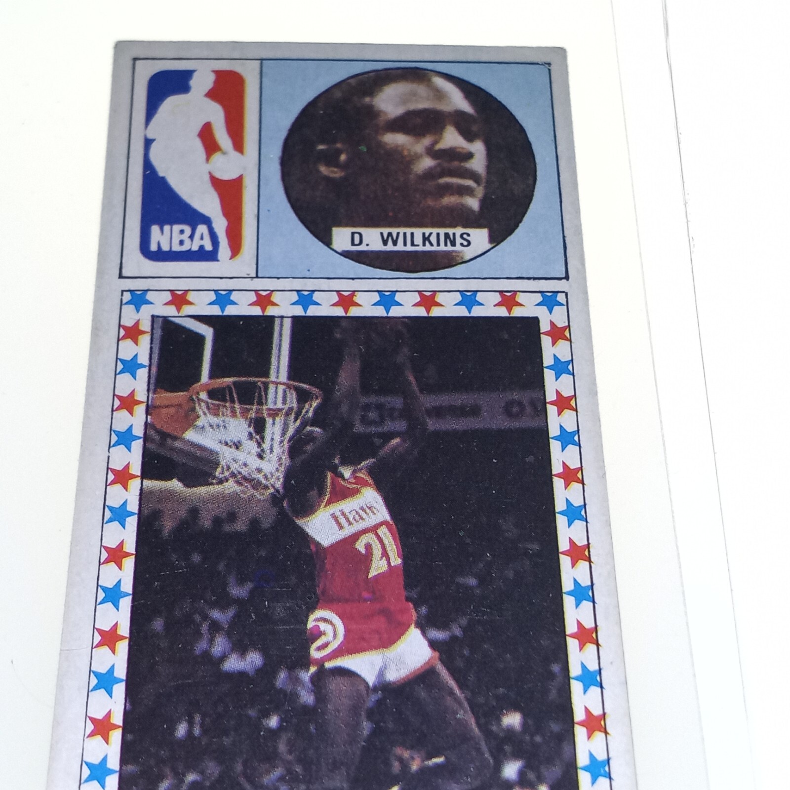 DOMINIQUE WILKINS ROOKIE 1986 Merchante Spanish Rc # 170. PERFECT BACK DOMINIQUE WILKINS ROOKIE 1986 Merchante Spanish Rc # 170. PERFECT BACK