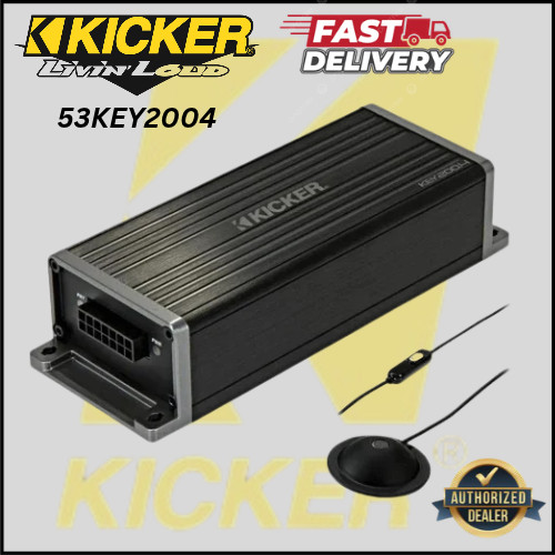 KICKER 53KEY2004 / KEY200.4  Smart 4-Ch. Amplifier W/ Auto-EQ/Processor  **NEW**