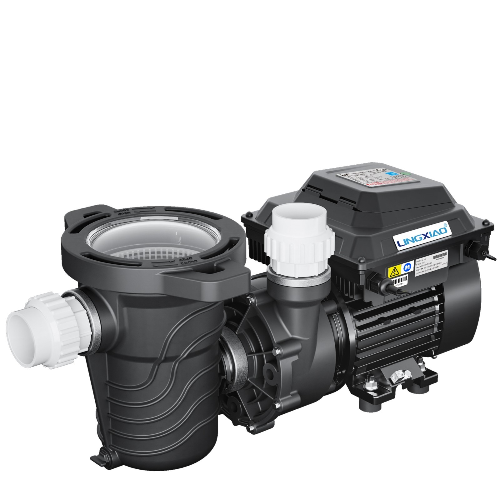 LINGXIAO Above Ground Variable Speed Pool Pump 1HP, Energy Star, 5230GPH, 115V LINGXIAO Above Ground Variable Speed Pool Pump 1HP, Energy Star, 5230GPH, 115V