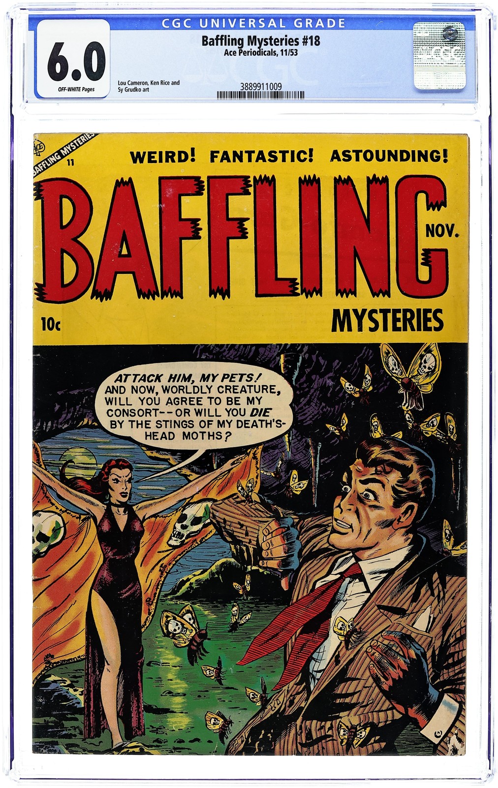 Baffling Mysteries #18 CGC 6.0 1953 3889911009