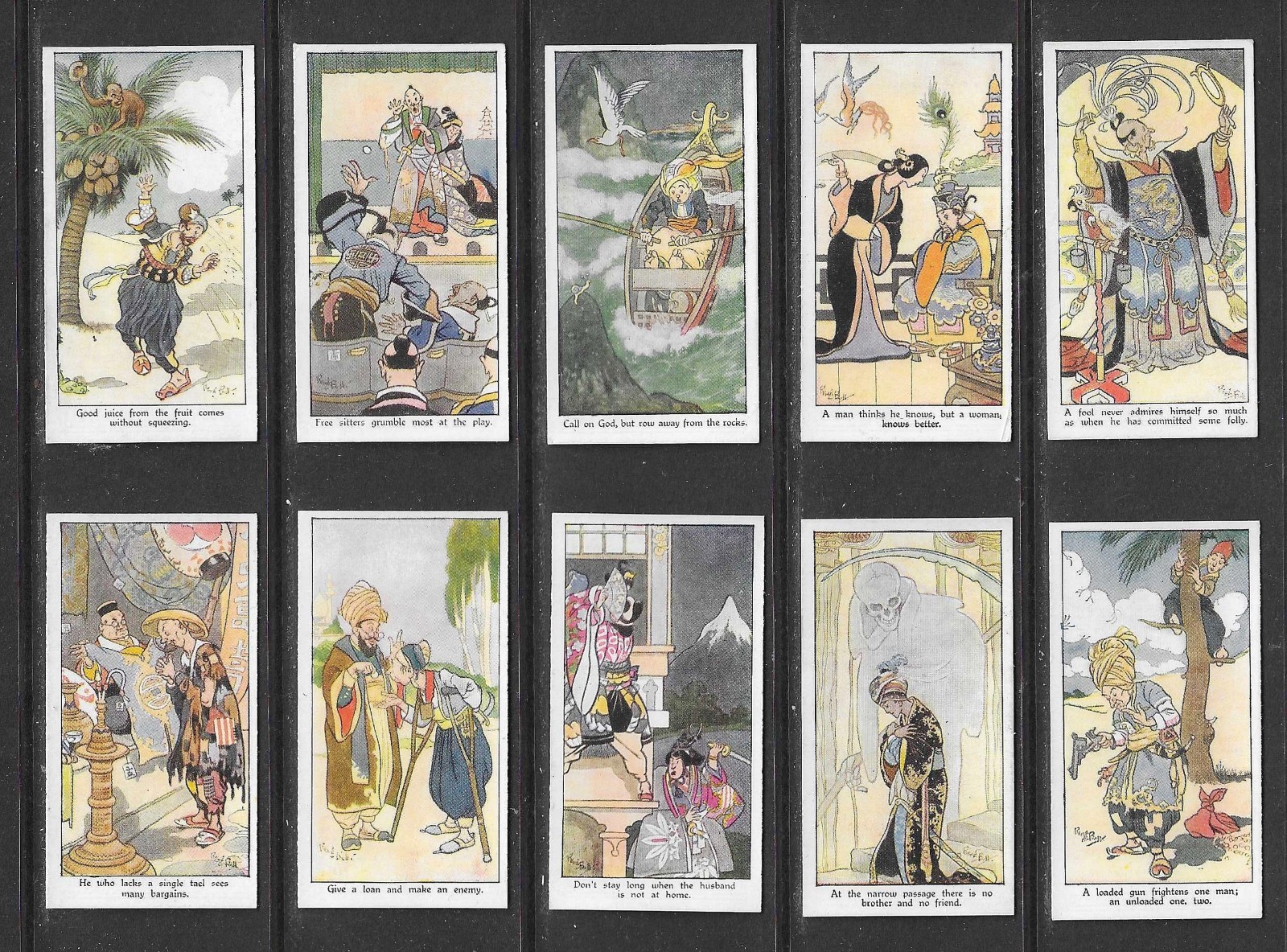 Ardath 1932 EASTERN PROVERBS set cigarette cards (EP2)