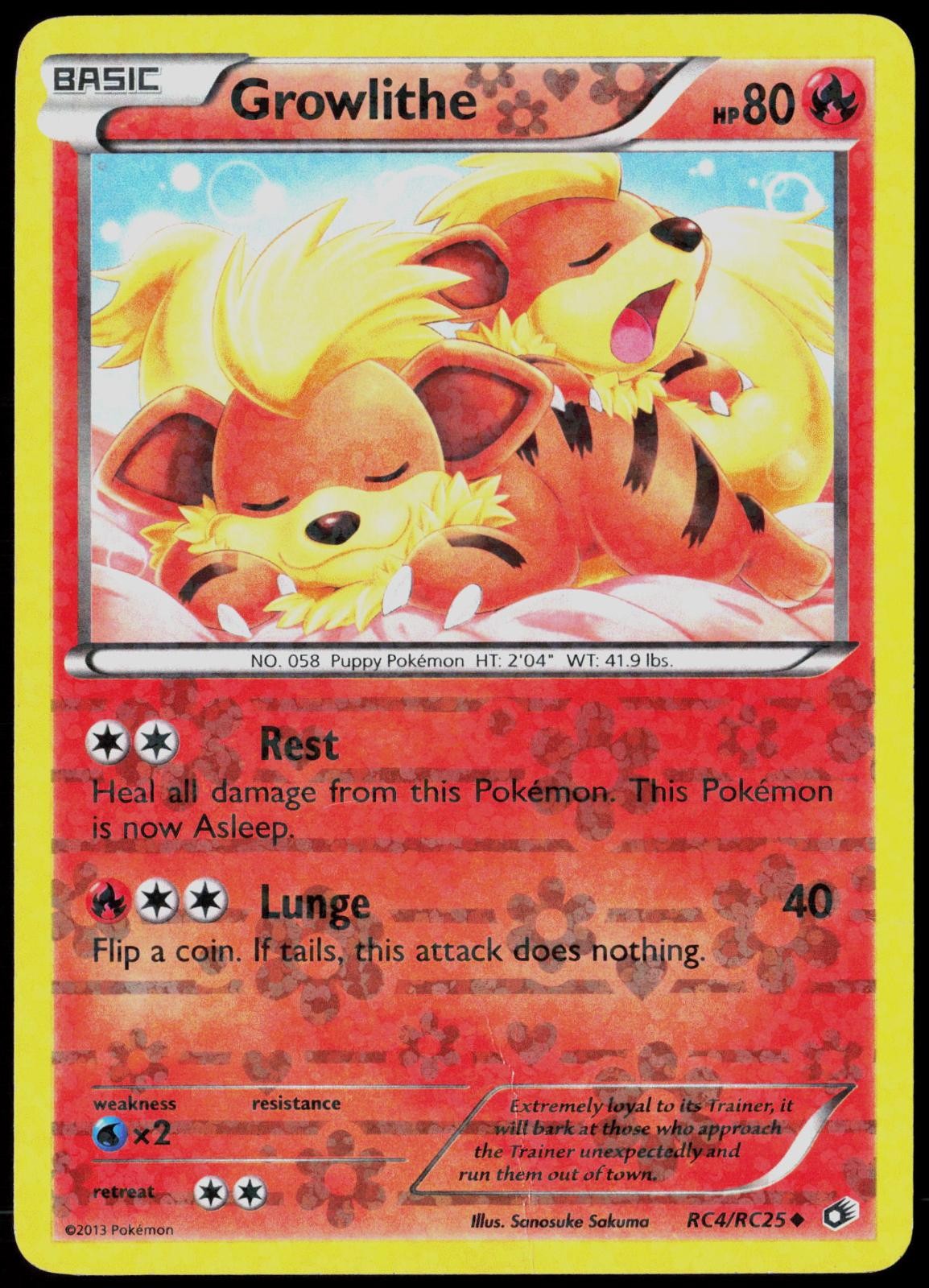 Growlithe RC4/RC25 Holo Legendary Treasures: Radiant Collection Pokemon Card HP Growlithe RC4/RC25 Holo Legendary Treasures: Radiant Collection Pokemon Card HP