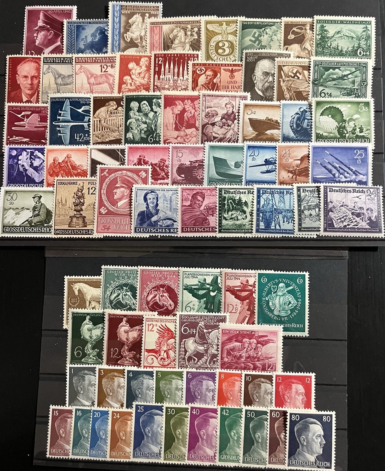 GERMANY - DEUTSCHES REICH -  WWII  - Collection of MNH Stamps - With Sets