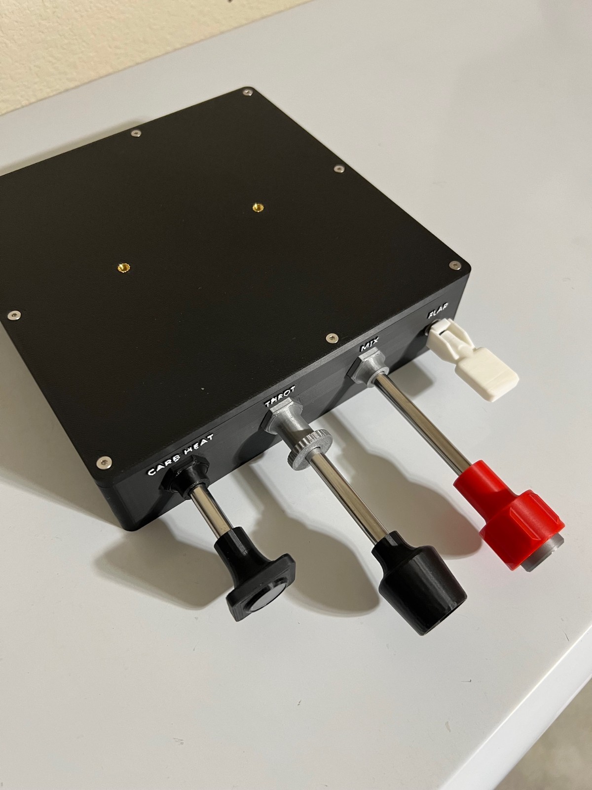 Cessna Throttle Quadrant Mixture Carb Heat Flaps Controller for Flight Sims Cessna Throttle Quadrant Mixture Carb Heat Flaps Controller for Flight Sims