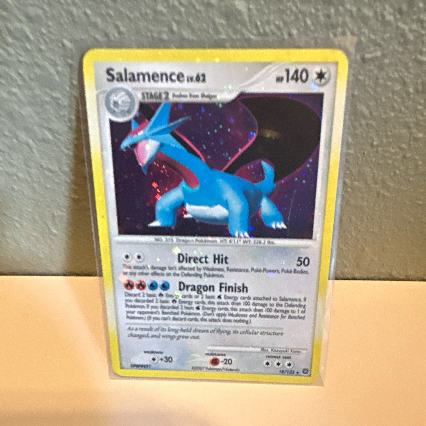 Pokemon Company Salamence 18/132 Secret Wonders Holo Rare Stage 2 140HP English