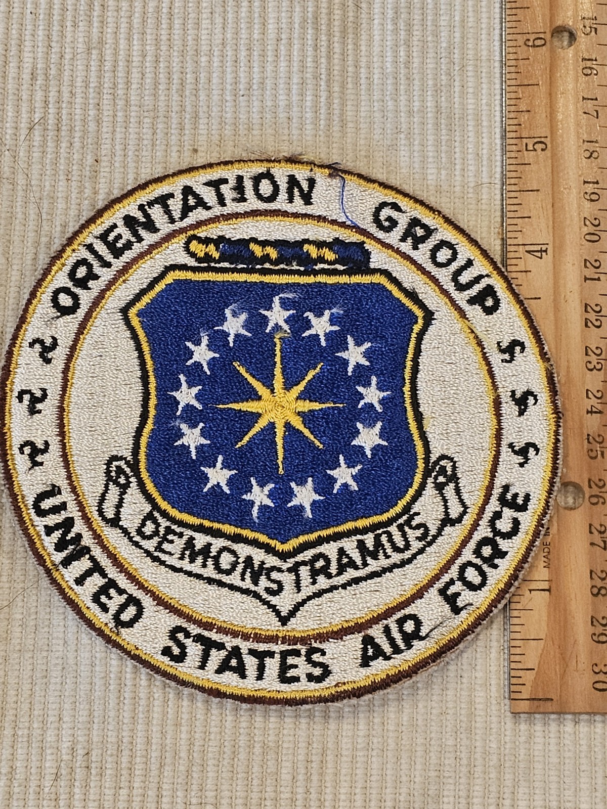 1950s 60s USAF Air Force Made Cold War Era Orientation Squadron Patch L@@K