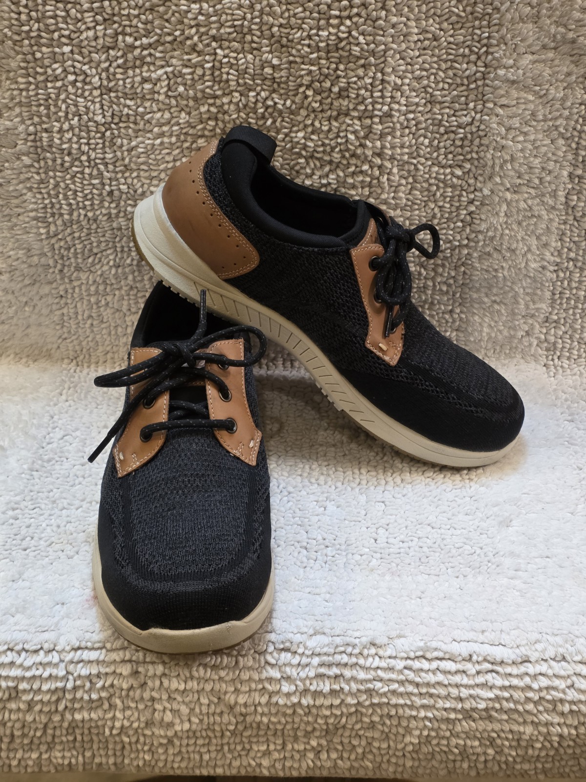 Florsheim Work Conway Men 10D Composite Toe Work Oxford Black Brown Sneaker EXC Florsheim Work Conway Men 10D Composite Toe Work Oxford Black Brown Sneaker EXC