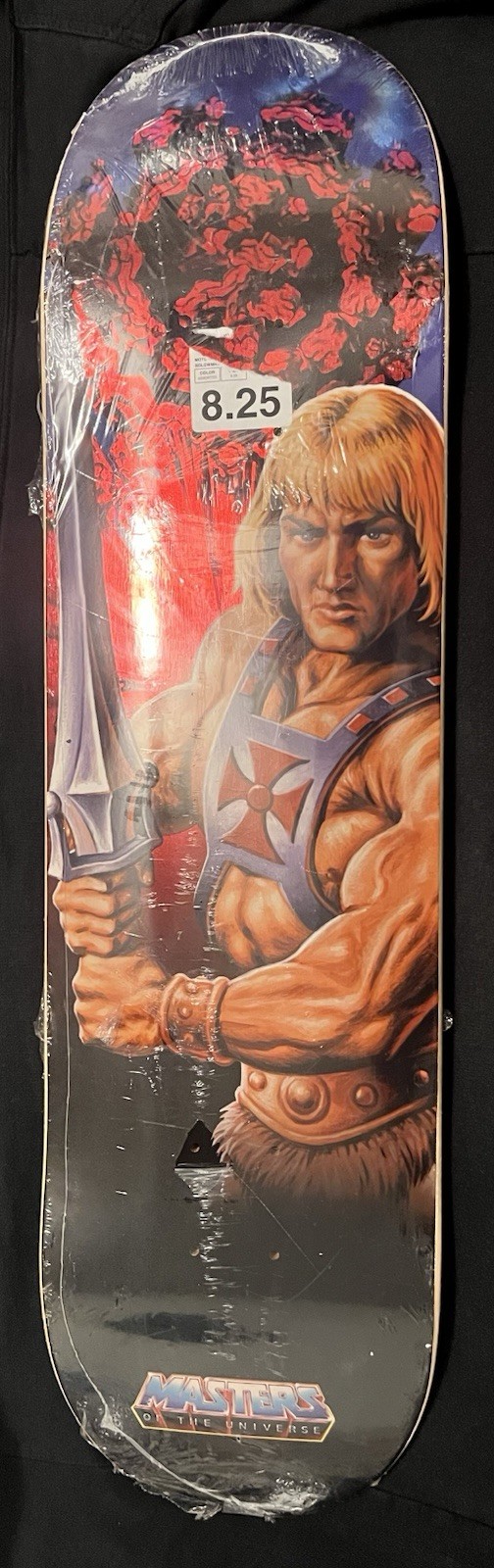 HE-MAN AND THE MASTERS OF THE UNIVERSE + ELEMENT SKATEBOARD DECK RARE Size 8.25 HE-MAN AND THE MASTERS OF THE UNIVERSE + ELEMENT SKATEBOARD DECK RARE Size 8.25