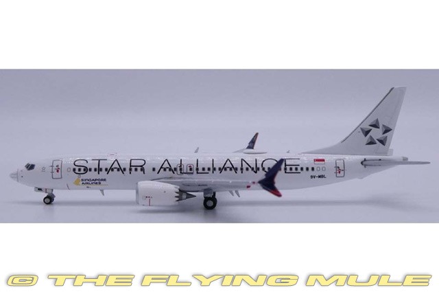 JC Wings 1:400 737 MAX 8 Singapore Airlines 9V-MBL