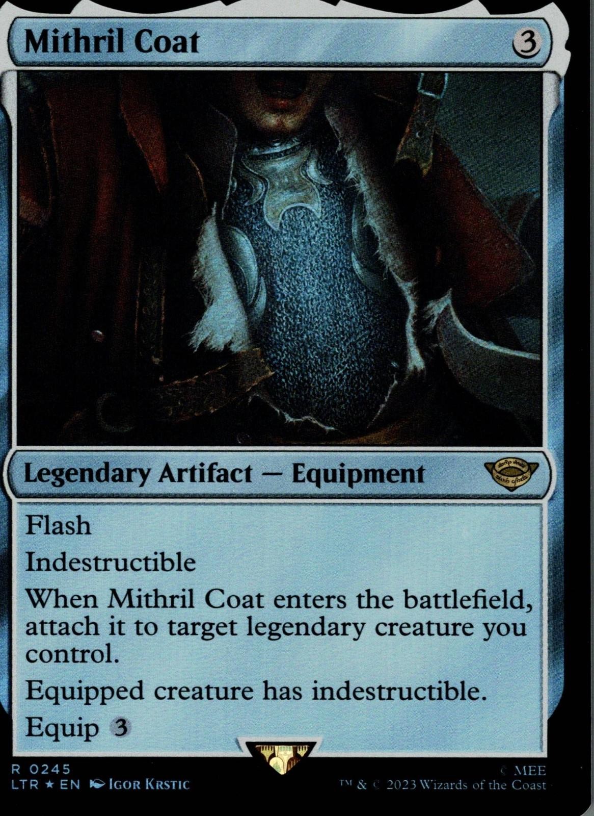 Mithril Coat 245 The Lord of the Rings: Magic: The Gathering Foil NM