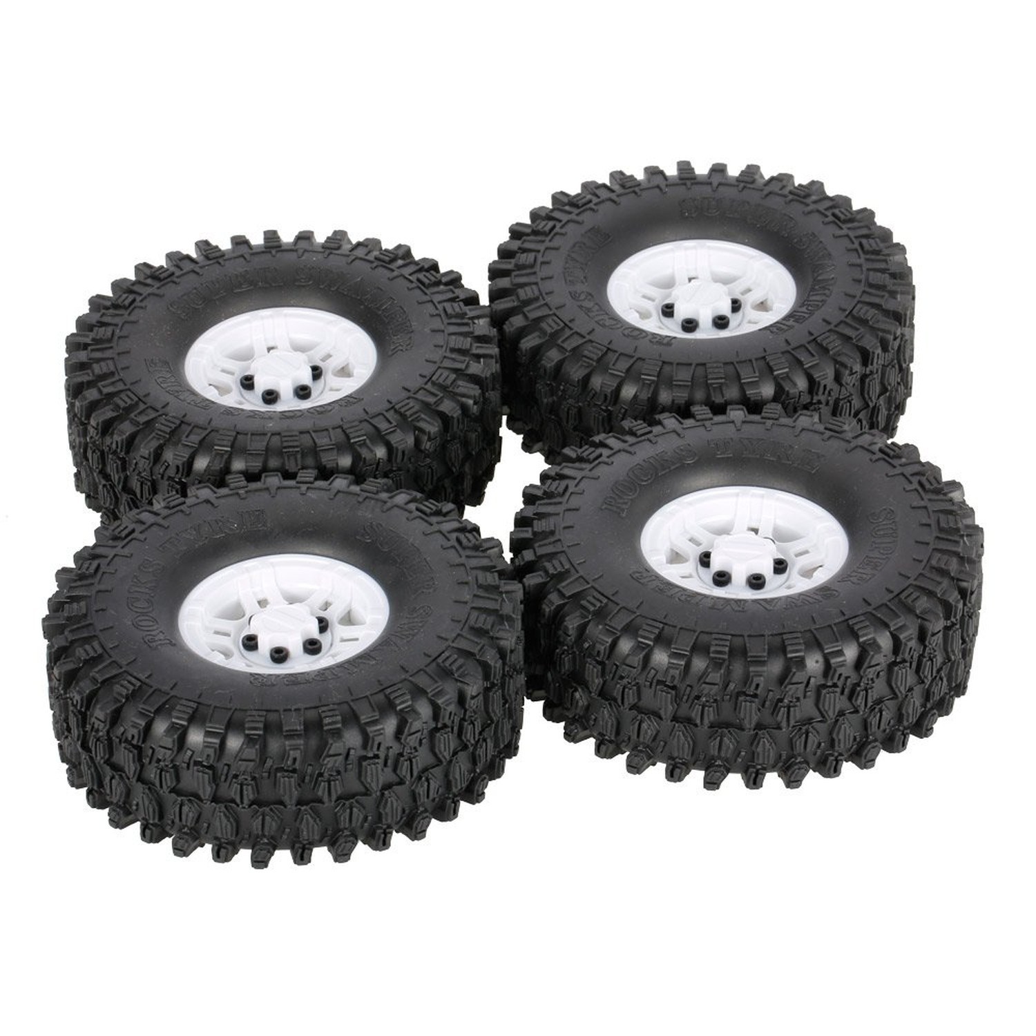 Goolsky 4Pcs AUSTAR AX-5020C 1.9 Inch 120mm Tires with Hub for 1/10 Traxxas R... Goolsky 4Pcs AUSTAR AX-5020C 1.9 Inch 120mm Tires with Hub for 1/10 Traxxas R...