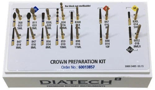 Dental Coltene Diatech Crown Preparation Kit II 
