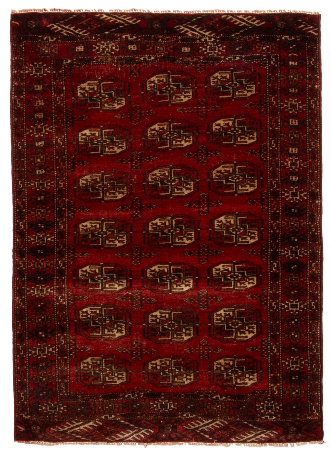 Traditional Vintage Hand-Knotted Area Rug 3\'6\