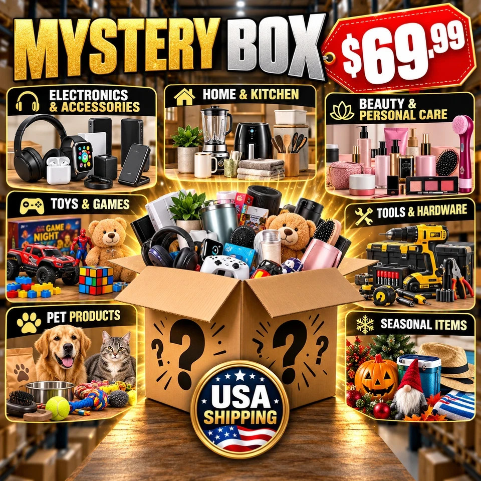 NEW AMAZON Mystery Box Medium All New Liquidation General Merchandise Electronic NEW AMAZON Mystery Box Medium All New Liquidation General Merchandise Electronic