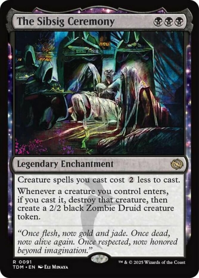 x1 The Sibsig Ceremony R MTG Tarkir: Dragonstorm M/NM, English