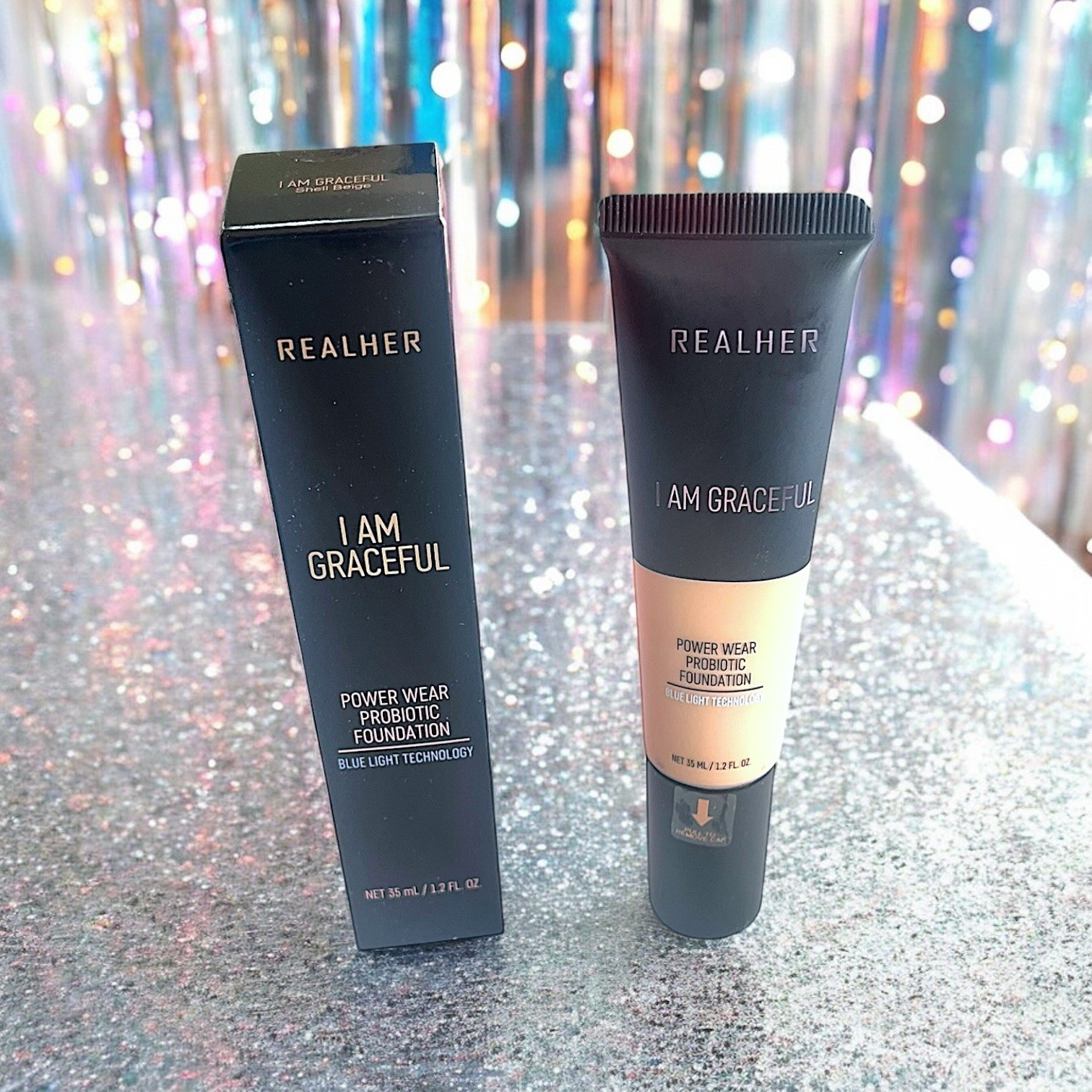 REALHER Power Wear Probiotic Foundation in I AM GRACEFUL 1.2 fl Oz NIB