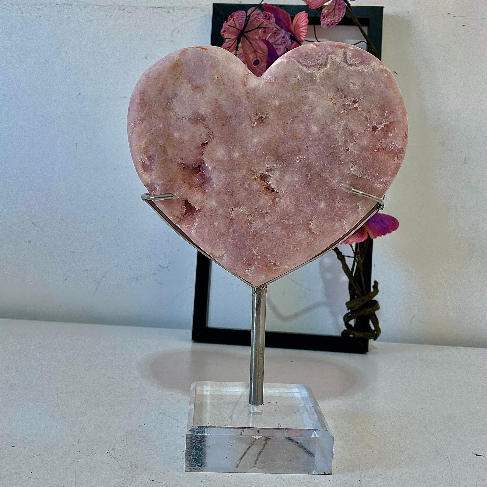 5.18lb Natural light pink amethyst with personalized spiritual therapy