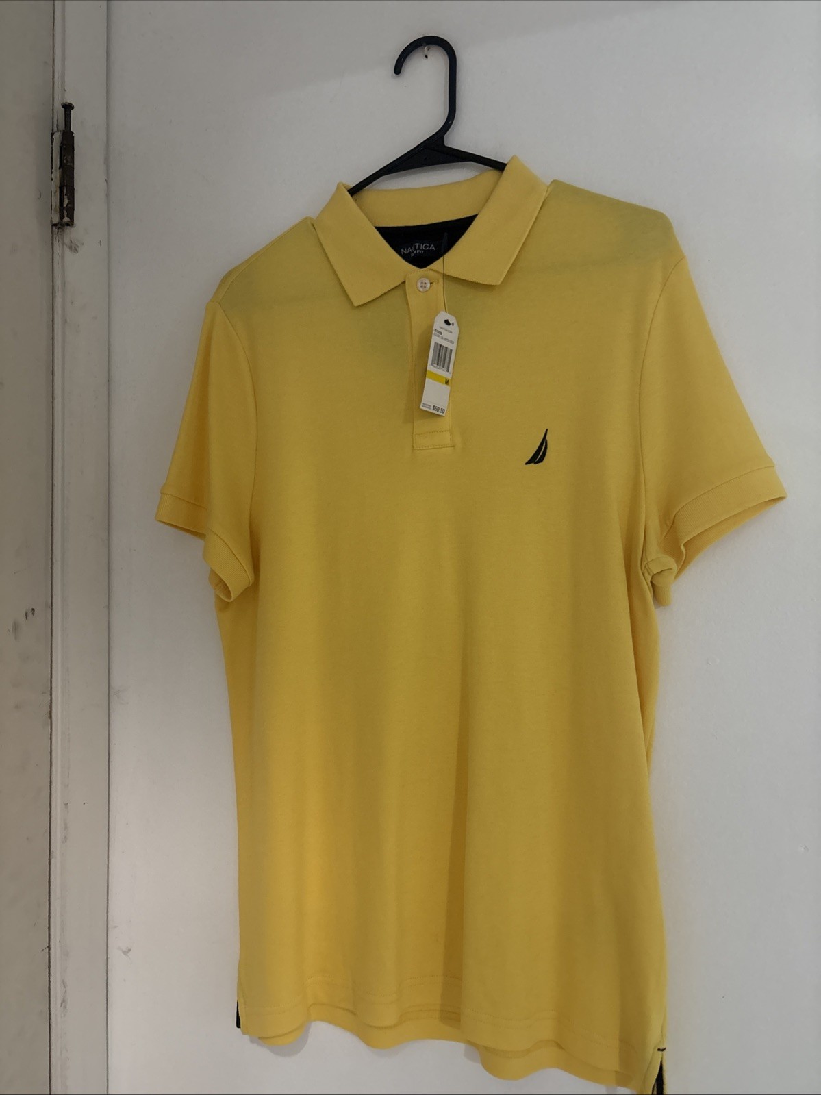 Nautica Men\'s Polo Shirt Yellow Size Medium Nautica Men\'s Polo Shirt Yellow Size Medium
