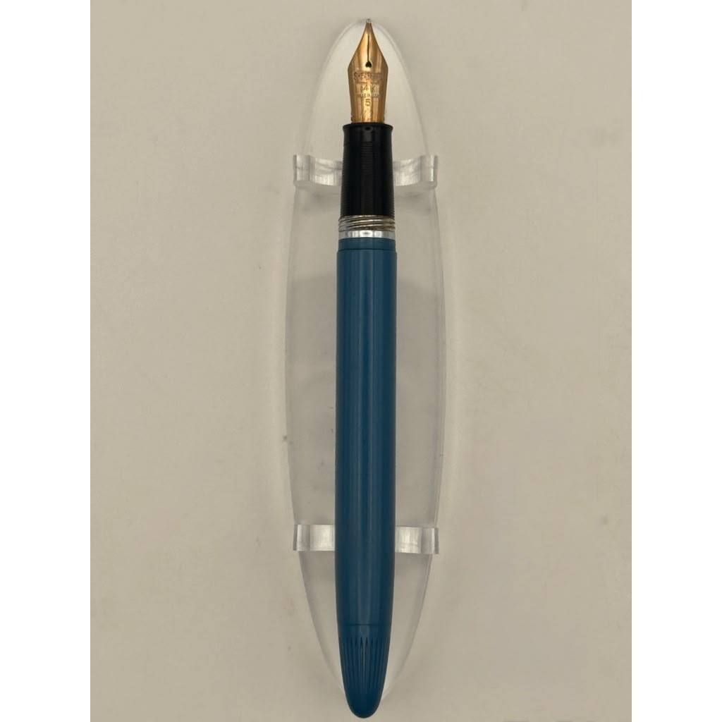 Sheaffer Admiral Persian Blue Fountain Pen Vintage USA Writing Collectible
