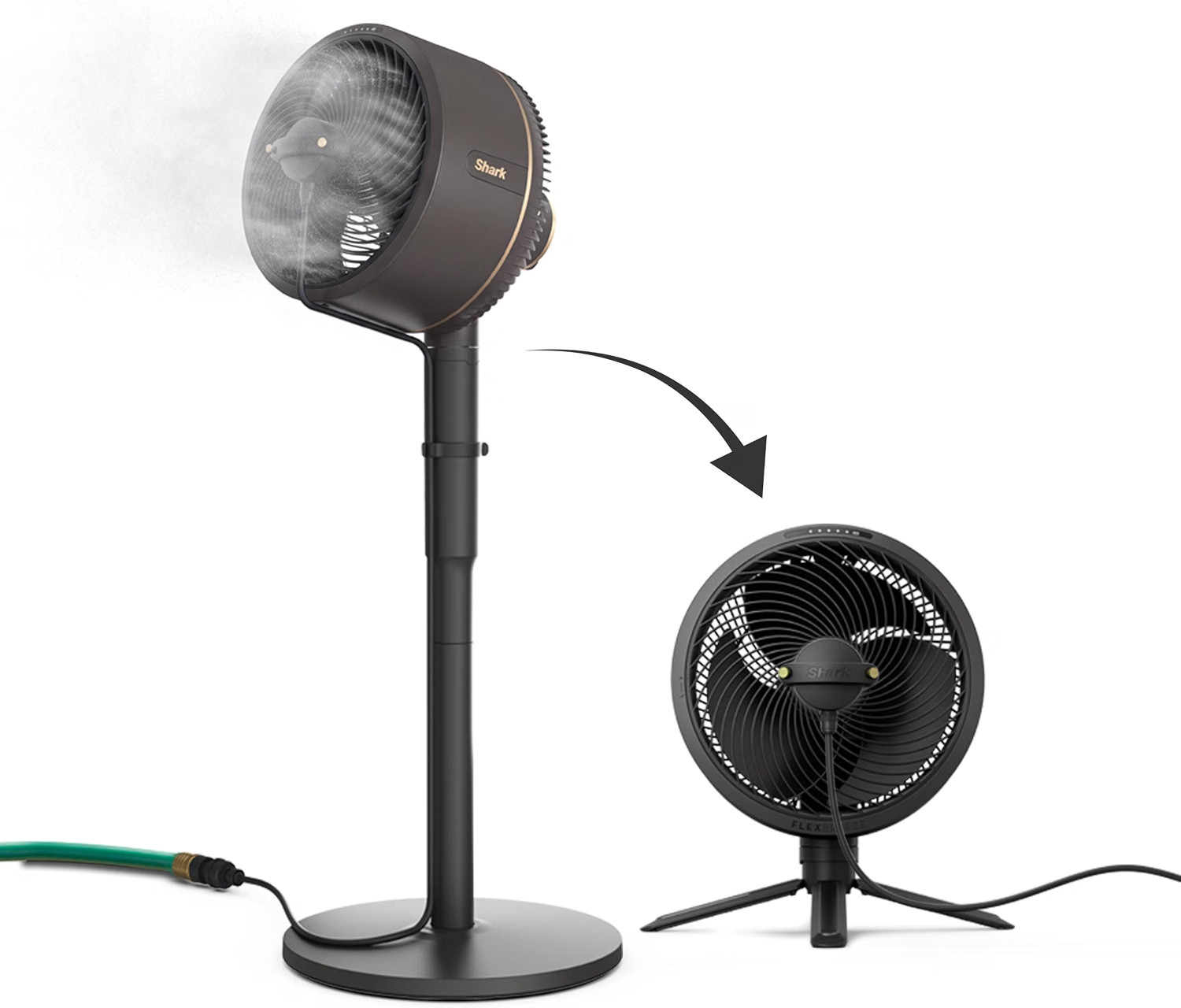Shark FlexBreeze 2-in-1 Oscillating Cordless Fan InstaCool Misting Attachment Shark FlexBreeze 2-in-1 Oscillating Cordless Fan InstaCool Misting Attachment
