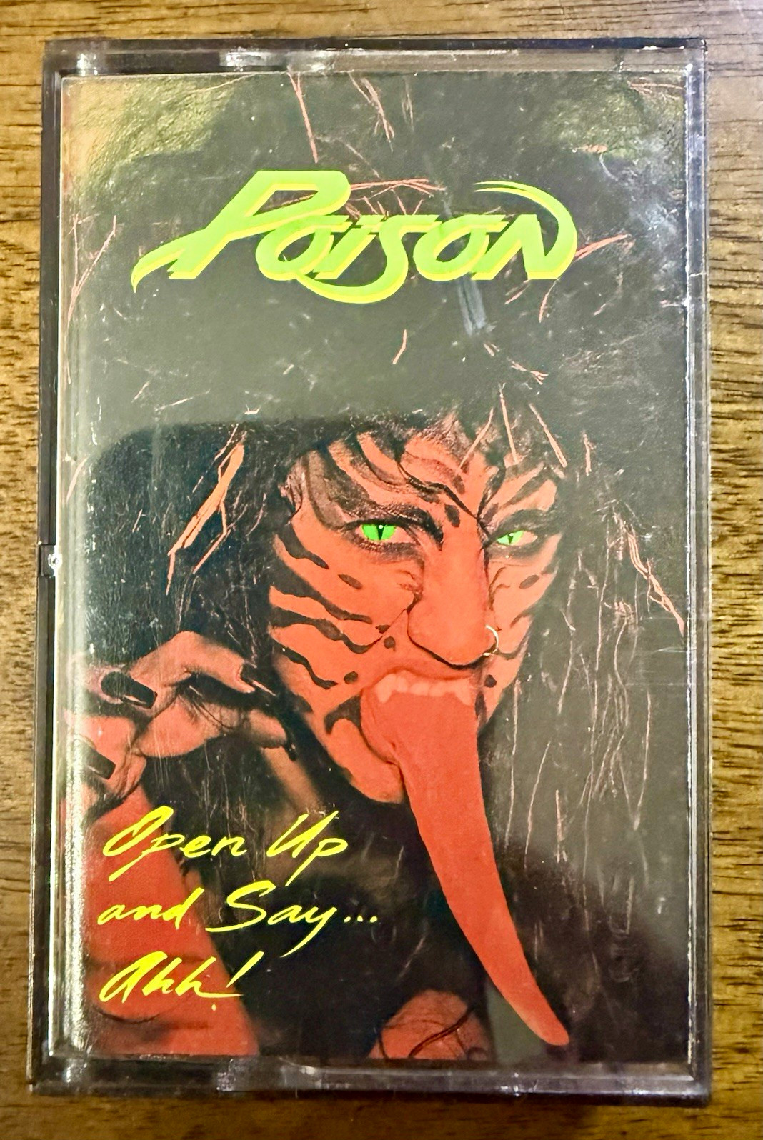 Poison Open Up and Say... Ahh Cassette 1988 Enigma/Capitol Dolby HX Pro XDR Poison Open Up and Say... Ahh Cassette 1988 Enigma/Capitol Dolby HX Pro XDR