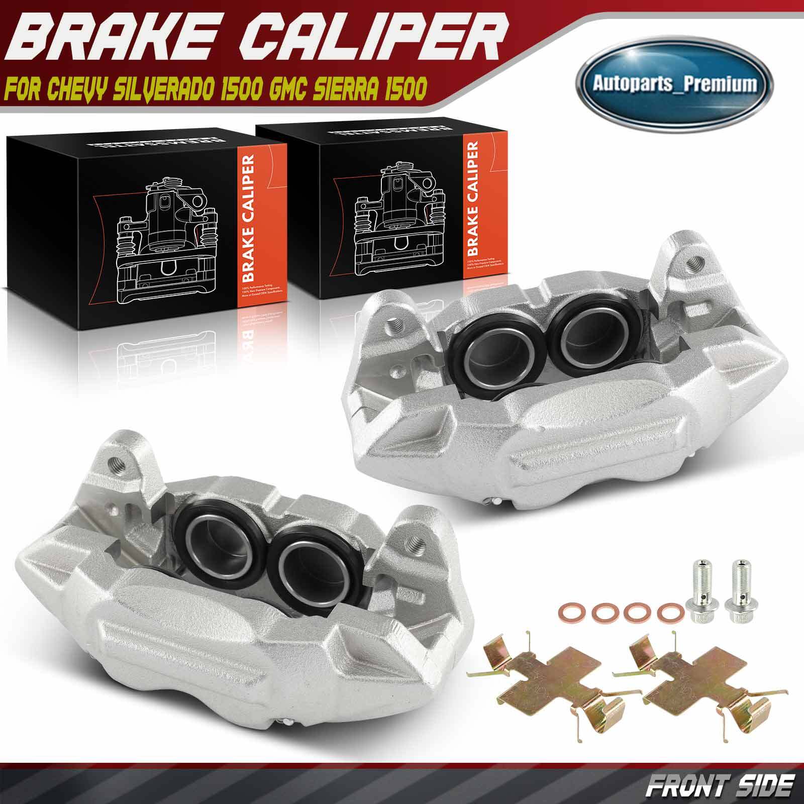 Pair Front Brake Calipers for Chevy Silverado 1500 19-24 GMC Sierra 1500 Yukon