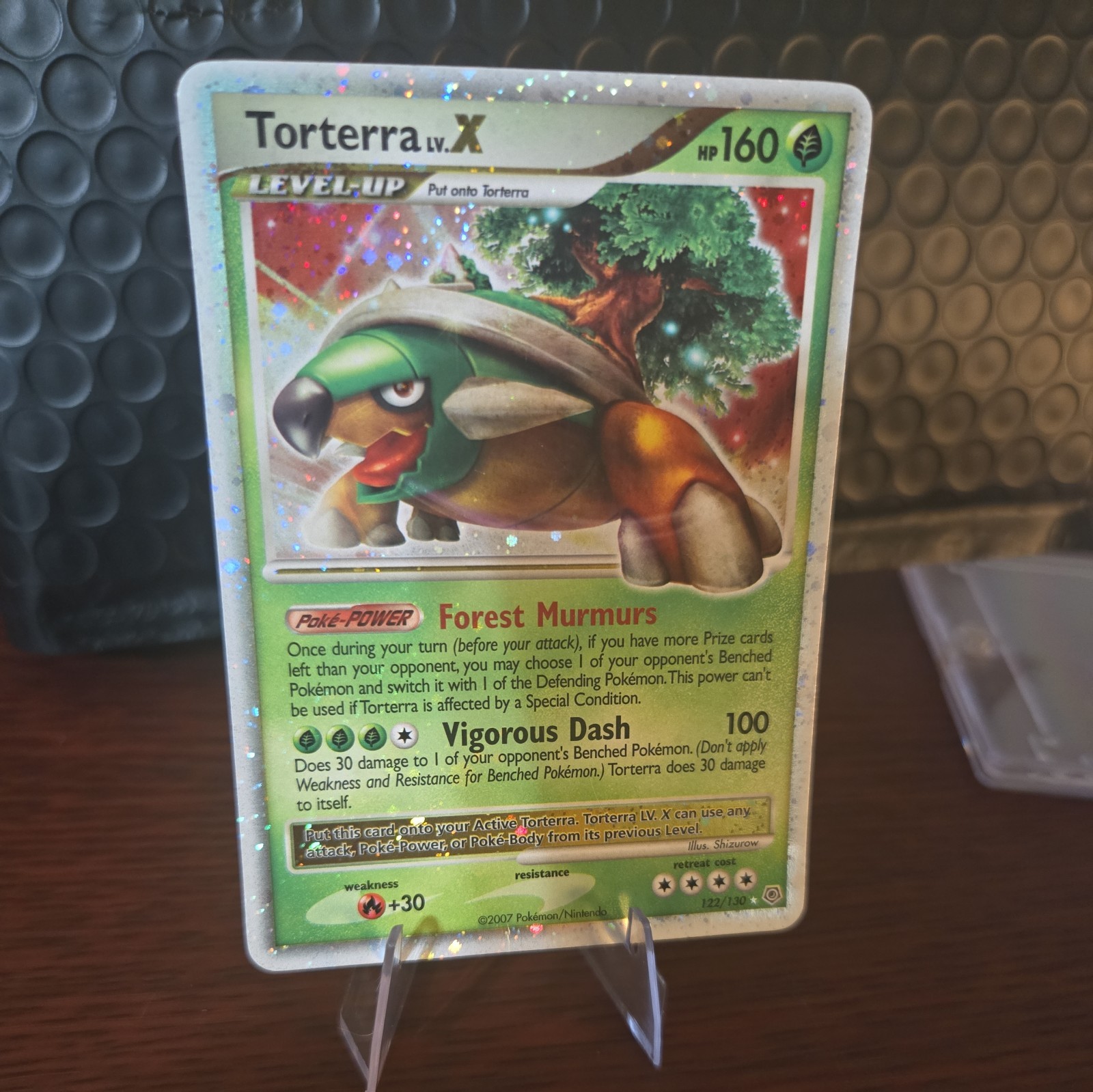 Vintage Pokemon Diamond & Pearl Torterra LV X Ultra Rare Holo 122/130 LP+ / NM