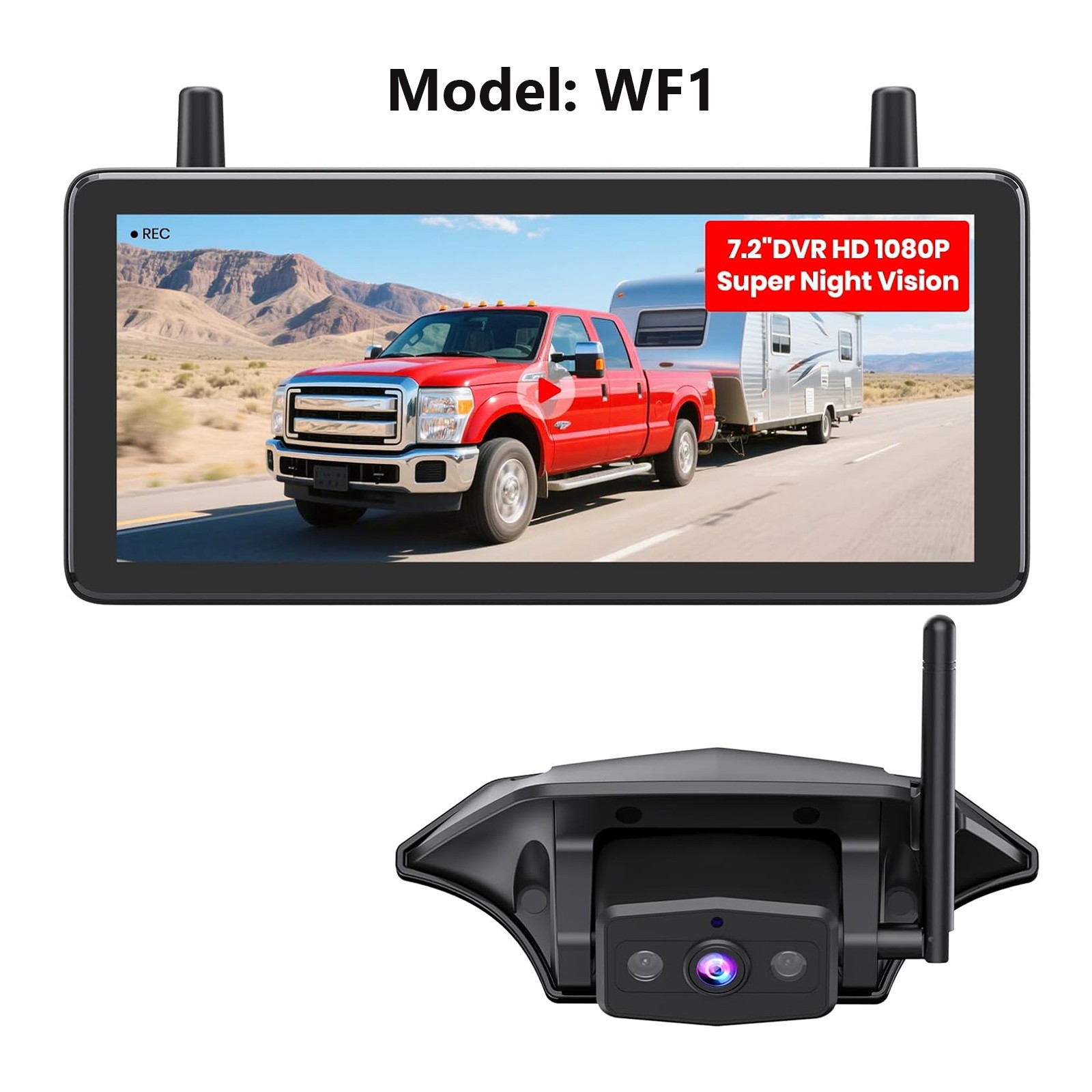 AUTO-VOX Wireless RV Camera System For Driving & Reversing HD 7.2 AUTO-VOX Wireless RV Camera System For Driving & Reversing HD 7.2