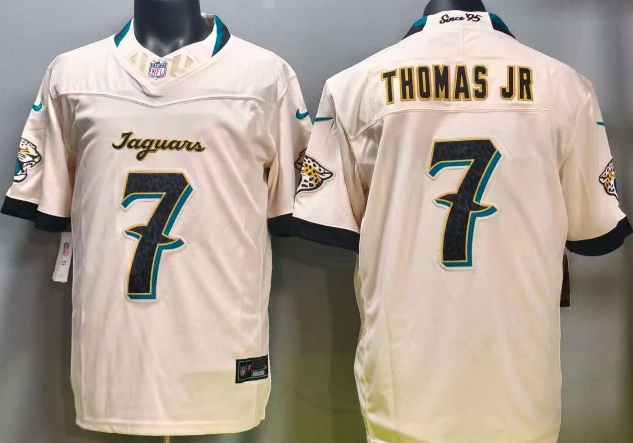 Tariffs​ Free JAX Jaguars F.U.S.E 2026 Rivalries Collection Natural Sewn Jersey