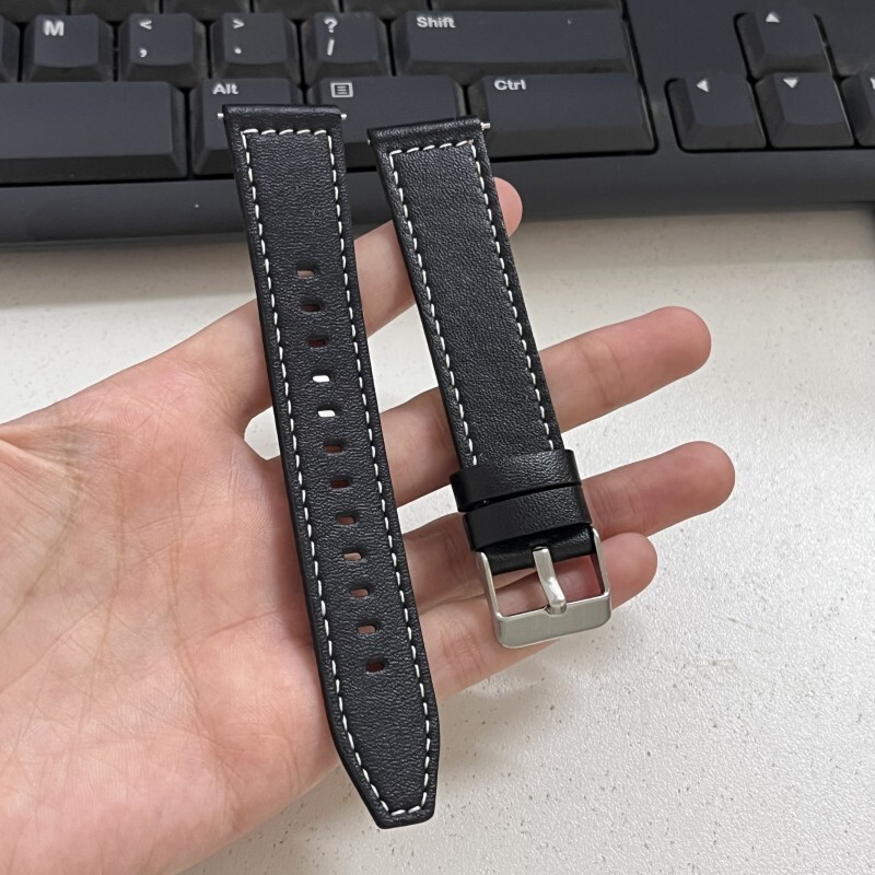 Quality Square Tail Flat Head Genuine Leather Watch Band Strap 20/22mm Universal Quality Square Tail Flat Head Genuine Leather Watch Band Strap 20/22mm Universal