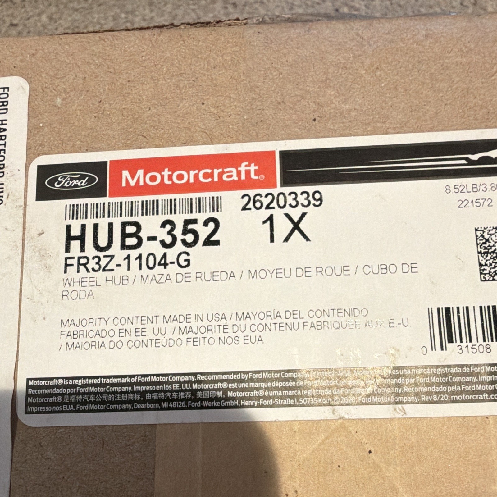2015-2026 Ford Mustang Rear Hub Assembly with Wheel Bearing 2015-2026 Ford Mustang Rear Hub Assembly with Wheel Bearing