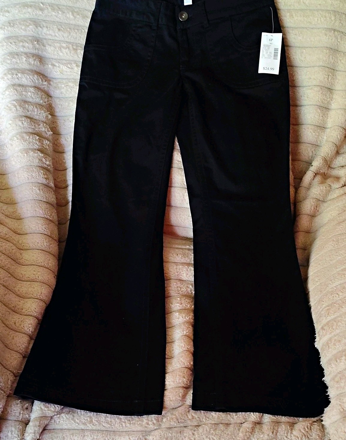 Fashion Bug Women’s Black  Pants Size 6 P Weekend Casual NEW Retails For $24.99