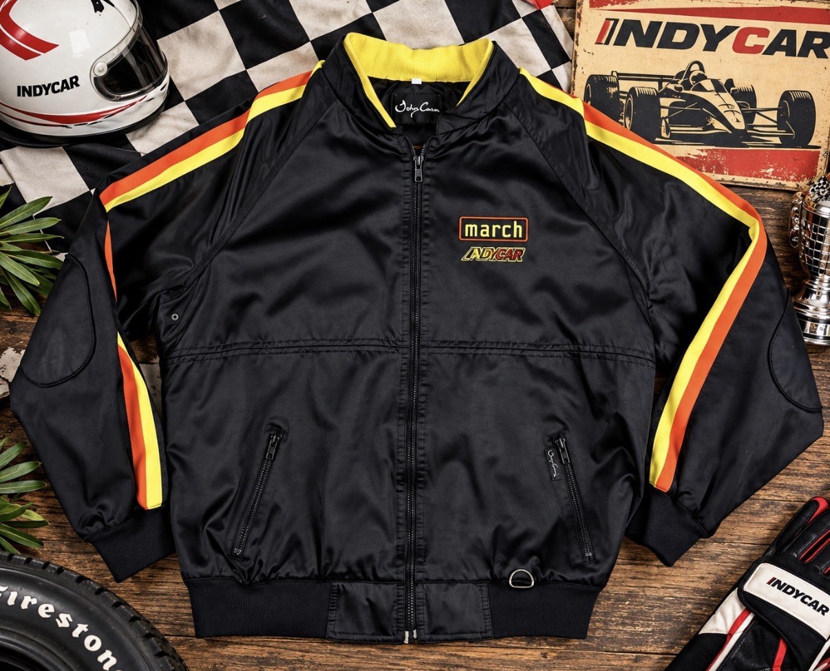 Vintage 1985 AMI Racing March IndyCar Jacket Tony Cano CART John Paul Jr
