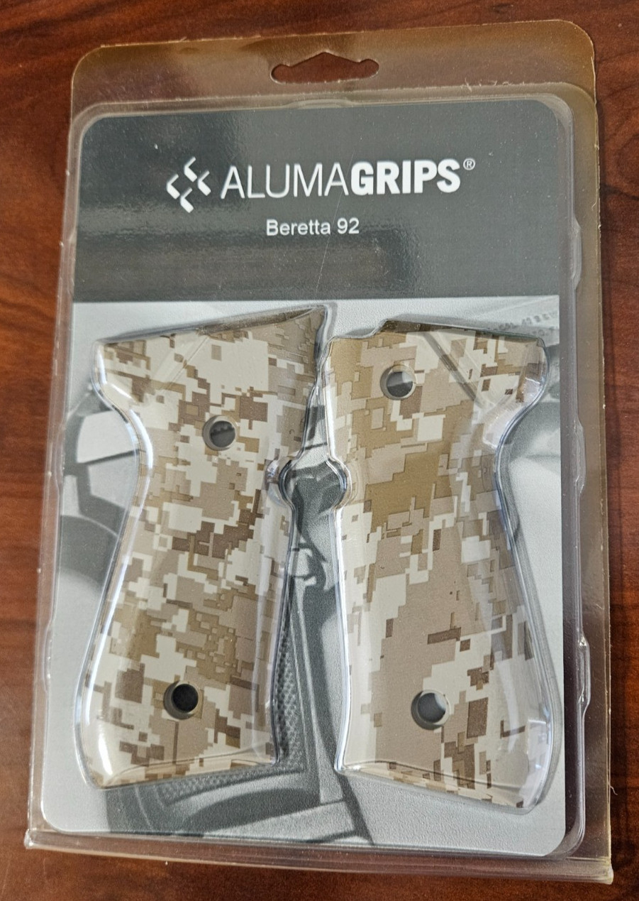 AlumaGrips, Beretta 92 Desert Digital smooth original overruns