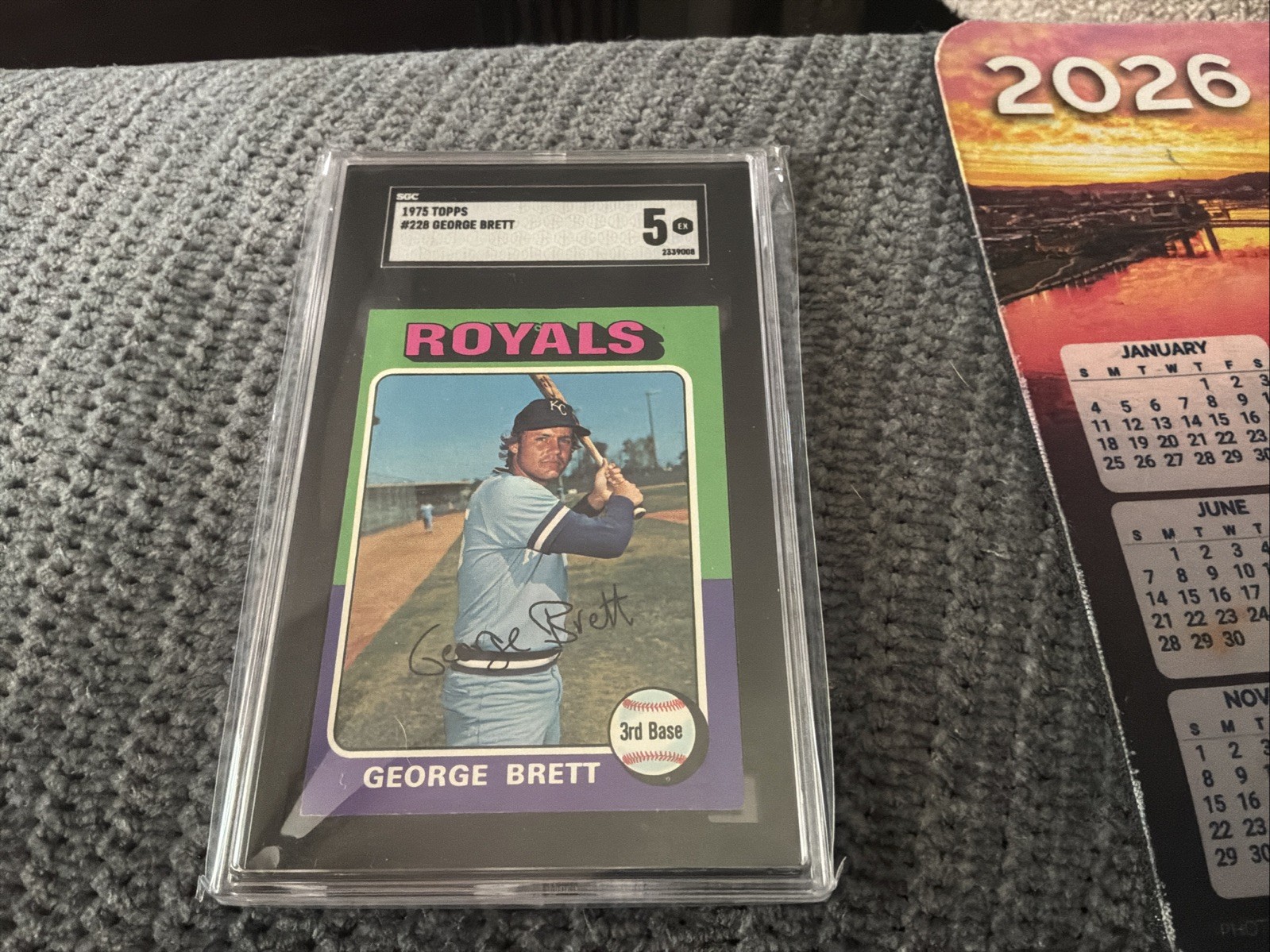 1975 Topps #228 George Brett RC Rookie SGC 5