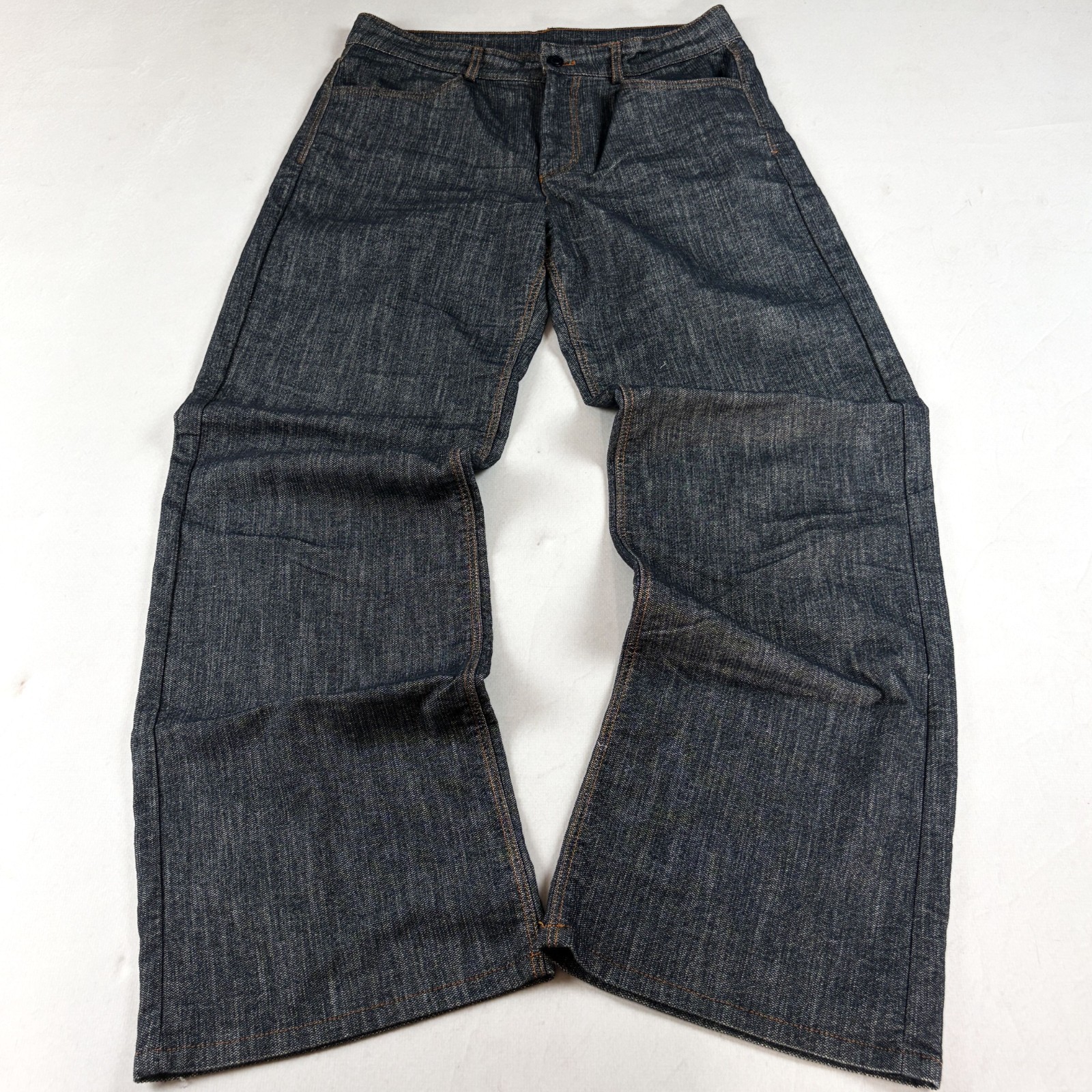 Vintage Massimo Dutti Dark Wash Denim Jeans Straight Relaxed Fit Workwear Style