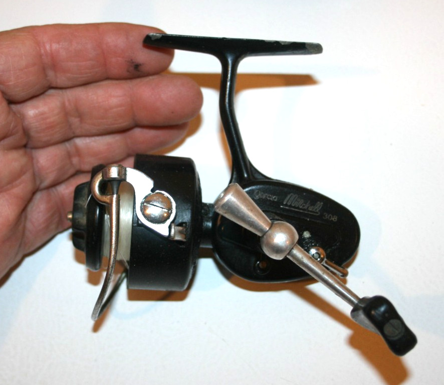 Vintage Garcia Mitchell 308 Spinning Reel Made In France Vintage Garcia Mitchell 308 Spinning Reel Made In France