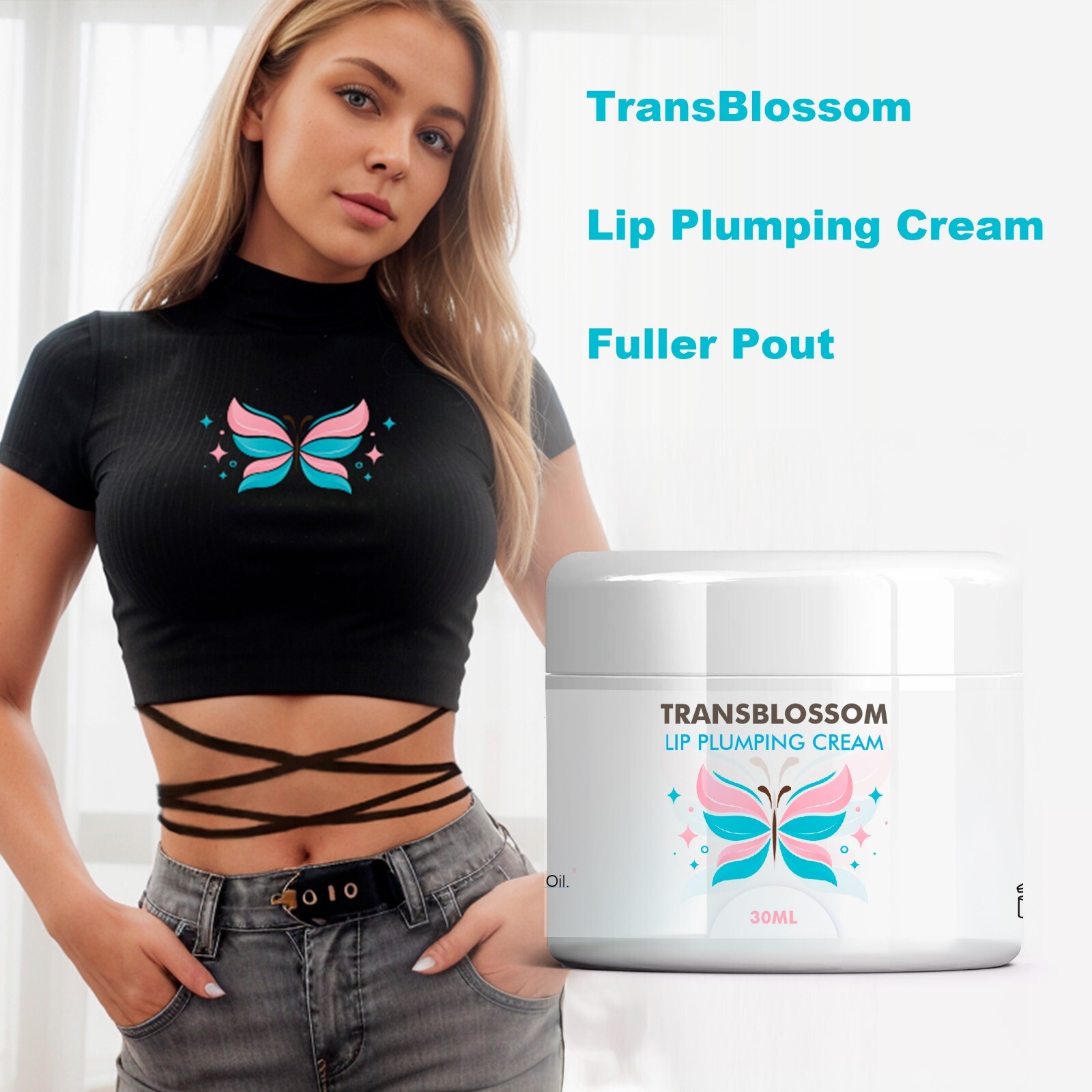 TransBlossom Lip Plumping Cream - MTF, Trans, 30ml