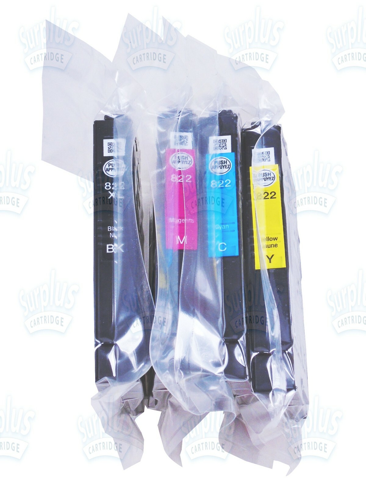 4pk Genuine Epson 822XL Black & 822 Color WF-3820, WF-4820, WF-4830, and WF-4834 4pk Genuine Epson 822XL Black & 822 Color WF-3820, WF-4820, WF-4830, and WF-4834